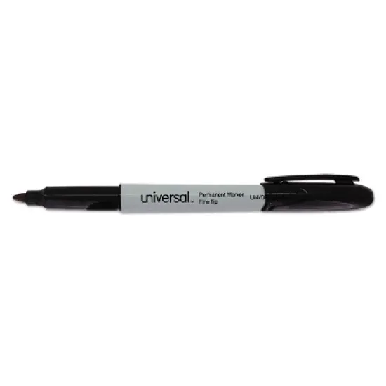 Universal Pen-Style Permanent Marker Bullet/Fine Point Black 36/Pack 07070 image {1}