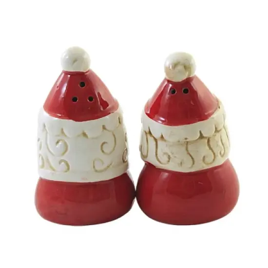 Tabletop 3.5 Inch Mr./Mrs. Claus Salt And Pepper , Christmas Johanna Parker (2PC) image {1}