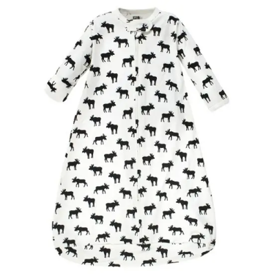 Hudson Baby Infant Boy Cotton Long-Sleeve Wearable Sleeping Bag, Sack, Blanket, Moose image {2}