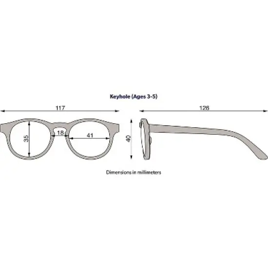 Babiators Children&rsquo;s Keyhole Shaped UV Sunglasses - Bendable, Flexible, Durable, Shatterproof, Baby Safe image {4}