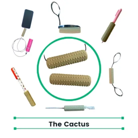 Chewigem Chewable Cactus, Khaki, Set of 2 image {4}