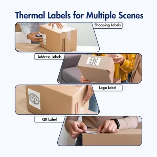 POLONO Bluetooth Thermal Shipping Label Printer, PL70E Wireless 4x6 Shipping Label Printer for Small Business image {8}