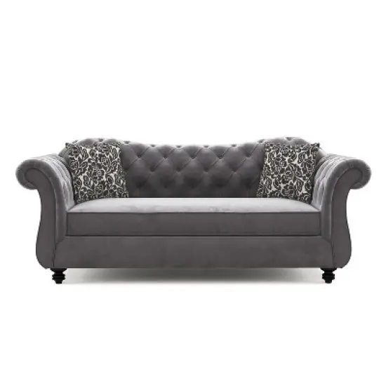 Brushwood Button Tufted Sofa - HOMES: Inside + Out image {8}