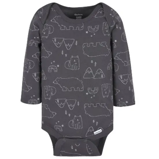 Onesies Brand Baby Boys' Long Sleeve Onesies&reg; Bodysuits, 3-Pack image {1}