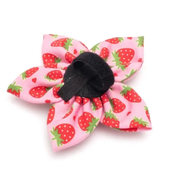 The Worthy Dog Strawberries Adjustable Flower Accessory image {2}