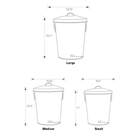 Park Life Designs 21lbs Andreas Food Bin Dog Food Storage Container - White image {5}