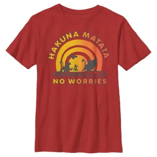 Boy's Lion King No Worries Vibrant Sunshine T-Shirt image {3}