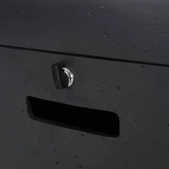 Holmwood Outdoor 40000 BTU Light Weight Concrete Square Fire Pit Dark Gray - Christopher Knight Home image {8}