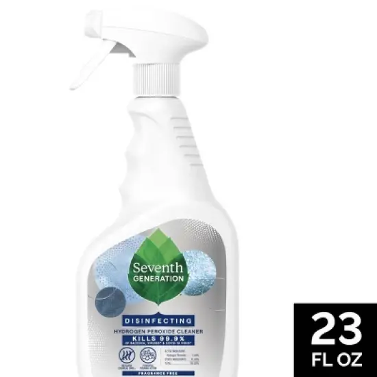 Seventh Generation Fragrance Free Disinfecting Cleaner with Hydrogen Peroxide &ndash; 23 fl oz image {8}