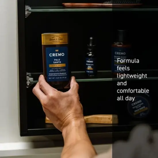 Cremo Solid Antiperspirant Palo Santo - 2.65oz image {4}