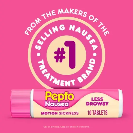 Pepto-Bismol Nausea Motion Sickness Tablets - 10ct image {3}