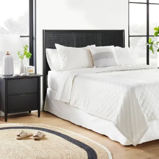 Wood & Cane Panel Headboard - Hearth & hand&trade; with Magnolia image {1}