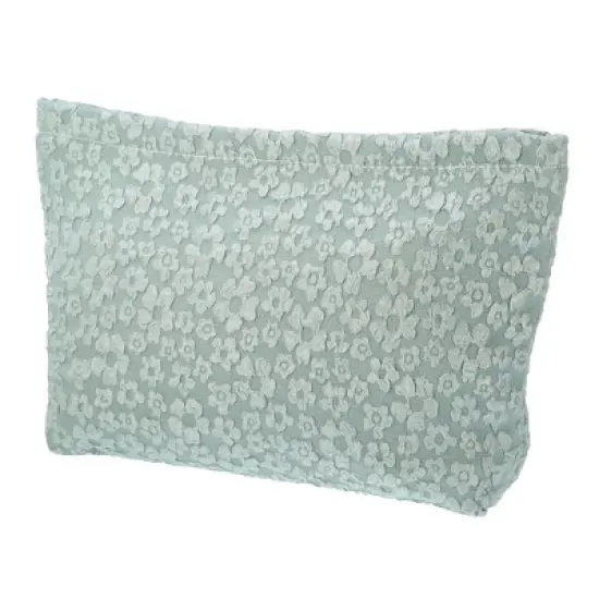 Unique Bargains Portable Travel Floral Canvas Zipper-Closure Makeup Bag 1 Pc image {11}