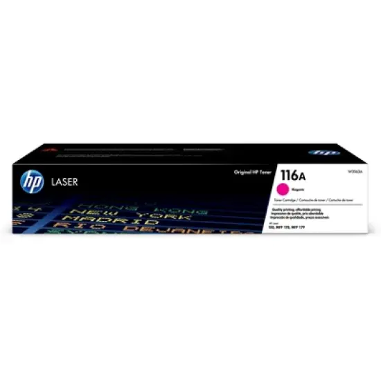 HP 116A Magenta Original Laser Toner Cartridge, ~700 pages, W2063A image {7}