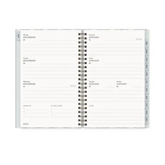 Morris & Co. by Blue Sky 5"x8" 2026&nbsp;Weekly/Monthly Wirebound Planner Hardcover Fruit Stripe Slate image {4}