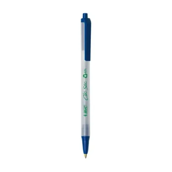 BIC Ecolutions Clic Stic Ballpoint Pens, Medium Point (1.0mm), 48-Count Pack, Retractable Ball Point Pens Made from 78% Recycled Plastic image {2}