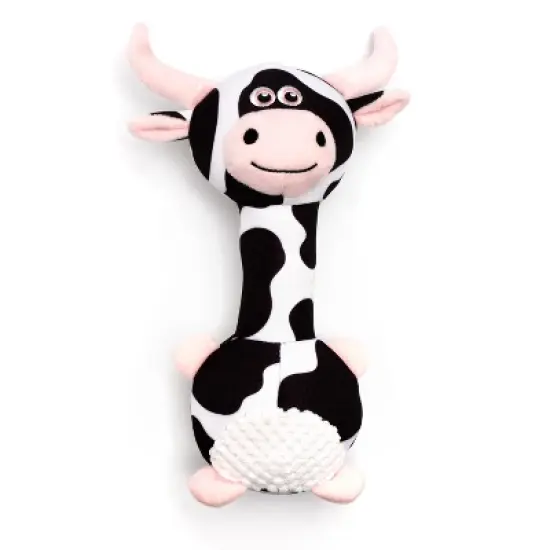 Cow Long Neck Squeaky Plush Dog Toy - The Worthy Dog image {1}