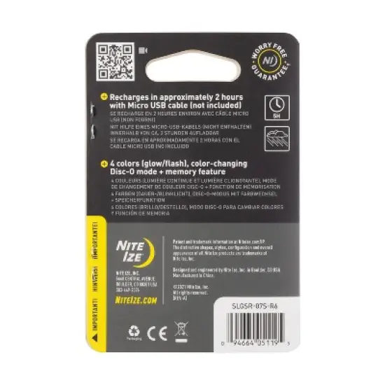 Nite Ize SpotLit Rechargeable Carabiner Light Disc-O Dog Collar image {1}