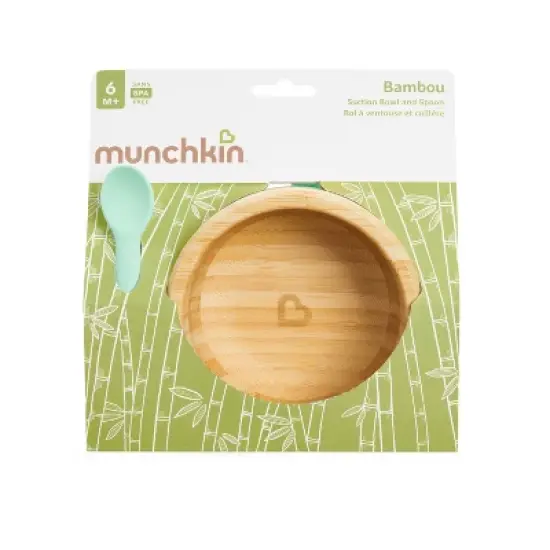 Munchkin Bamboo Suction Dining Bowl with Silicone Spoon image {5}