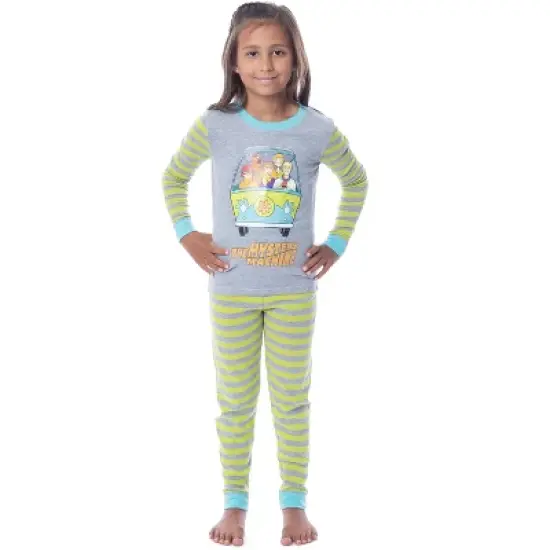 Scooby Doo Boys Mystery Machine Long Sleeve Shirt And Pants Pajama Set Multicolor image {4}