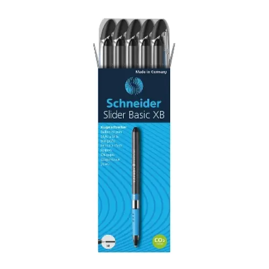 Schneider Slider Basic XB (Extra Broad) Ballpoint Pen Box of 10 Pens Black (151201) image {4}