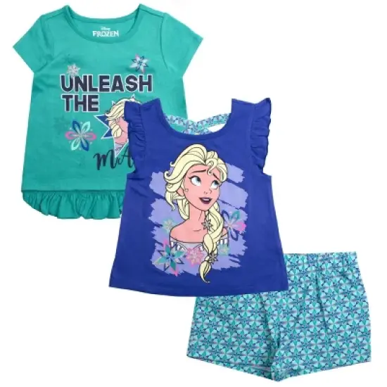 Disney Girl's 3-Pack Fancy Nancy Short Set with Tee, Tank Top and Print Shorts for Toddlers image {18}