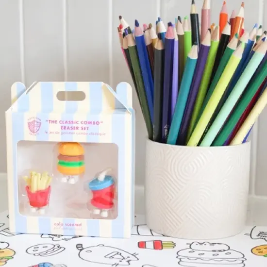 Daydream Society - Classic Combo Fast Food Erasers - Pack of 3 Erasers image {1}