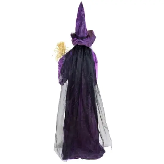 Northlight LED Lighted and Animated Witch Halloween Decoration - 5.5' image {7}