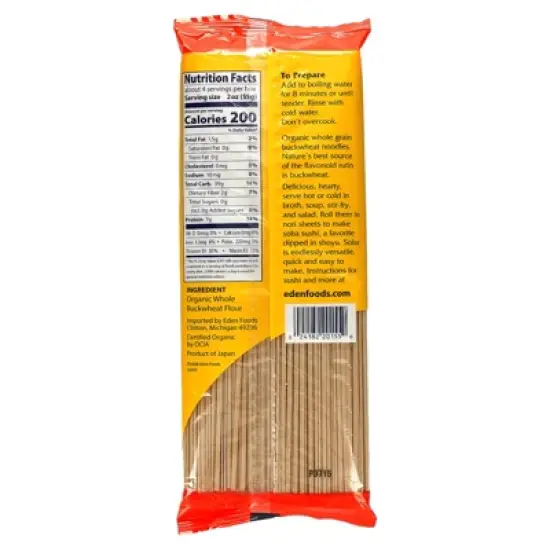 Eden Foods Organic Buckwheat Soba, 8 oz (227 g) image {1}