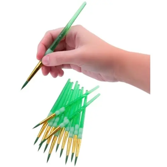 Royal & Langnickel Big Kid's Choice Brushes, Round Type, Short Handle, Size 6, Pack of 12 image {2}