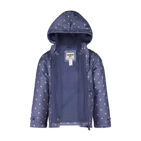 OshKosh B'gosh&reg; Baby Girls' Polka Dots Jacket - Blue 18M image {1}
