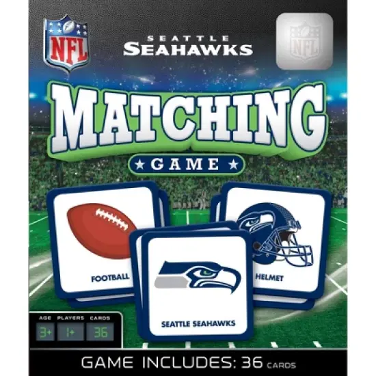 MasterPieces Officially Licensed NFL Seattle Seahawks Matching Game for Kids and Families image {1}