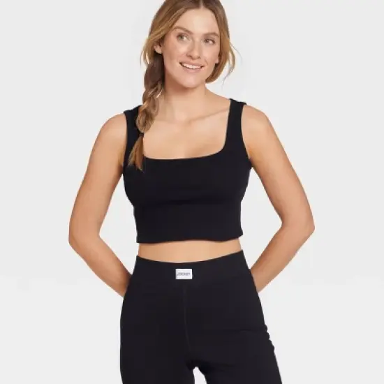 Jockey Generation&trade; Women's Cotton Stretch Lounge Cropped Tank Top image {4}