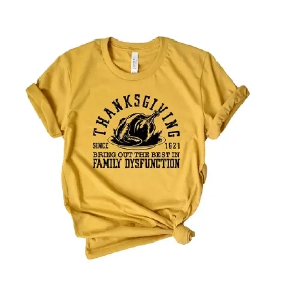 Simply Sage Market Women's Thanksgiving Family Dysfunction Short Sleeve Graphic Tee image {4}