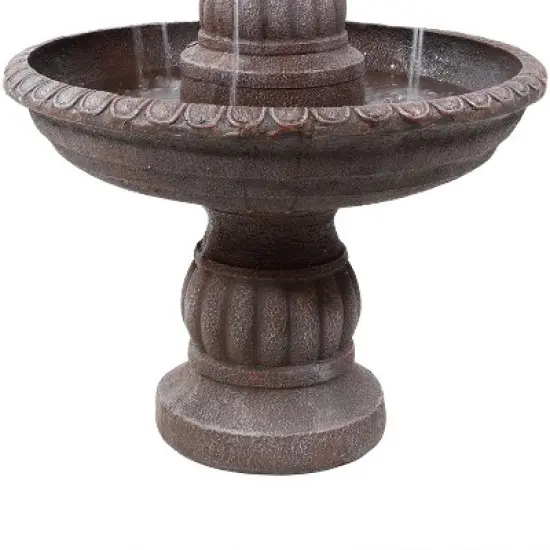 Sunnydaze 49"H Electric Fiberglass and Resin 4-Tier Mediterranean Outdoor Water Fountain image {4}