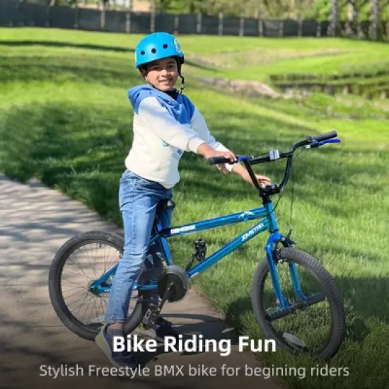 JOYSTAR Gemsbok 20 Inch Kids BMX Bike for Ages 7+, Freestyle Bicycle with Dual Hand Brakes, Front Pegs &ndash; Multiple Colors image {2}