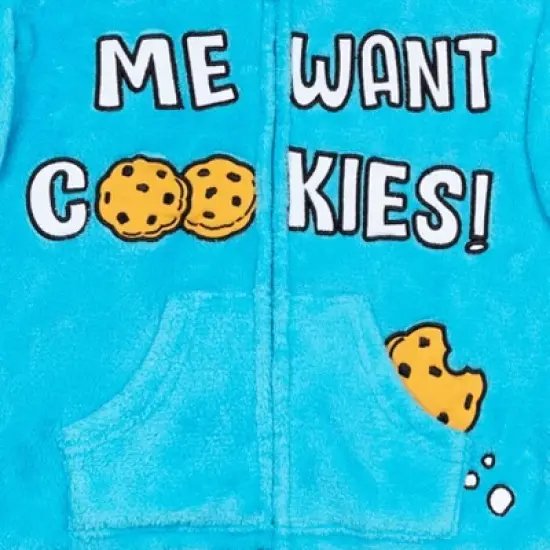 Sesame Street Cookie Monster Zip Up Hoodie Toddler image {5}