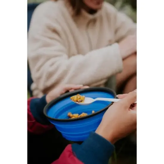 Stansport Collapsible Silicon Travel Bowls - 2 Pack image {3}