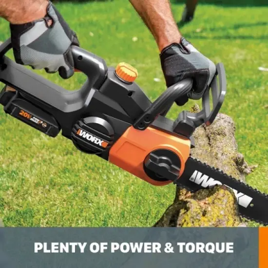 Worx WG322 20V Power Share 10" Cordless Chainsaw with Auto-Tension image {2}