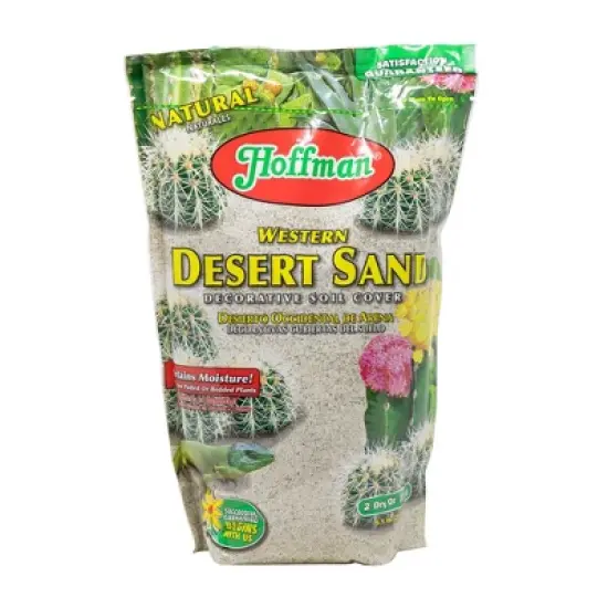 Hoffman Western Desert Sand Decorative Soil Cover for Potted or Bedded Plants, 2qt image {5}