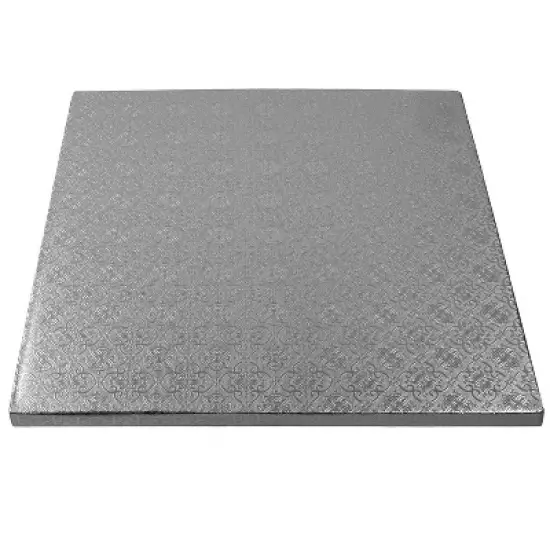 O'Creme Cake Board, Silver Foil Square Cake Drum image {2}