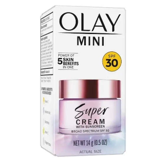 Olay Super Cream Ultra Lightweight Facial Moisturizer Sunscreen - SPF 30 - 0.5oz image {14}