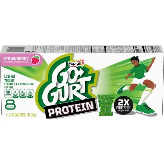 Go-GURT Protein Strawberry Yogurt - 16oz/8ct Tubes image {1}