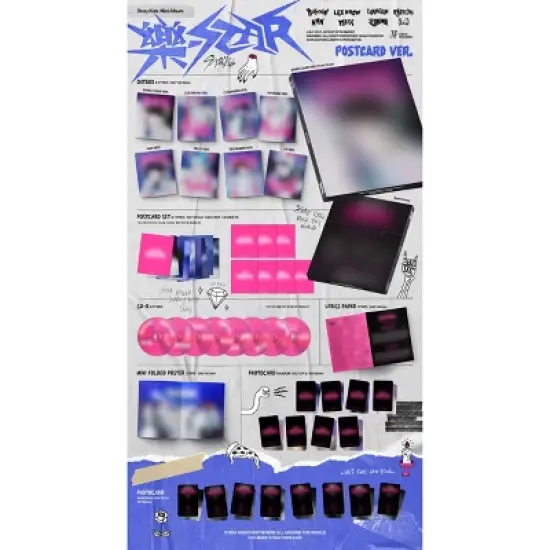 Stray Kids - ROCK-STAR (CD) (Postcard Ver.) image {2}