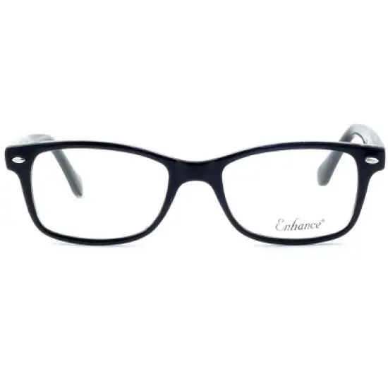 Enhance Lightweight & Durable Designer Reading Glasses EN3926 in Black-Crystal +0.50 image {1}