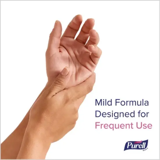 PURELL Antimicrobial Foaming Hand Soap Refill, For ES10 Dispensers, Fragrance-Free, 1,200 mL, 2/Carton image {4}