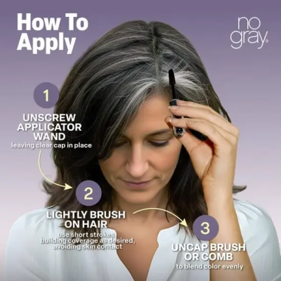 No Gray Quick Fix - Root Touch Up with Brush on Applicator &ndash; 0.5 fl oz image {6}