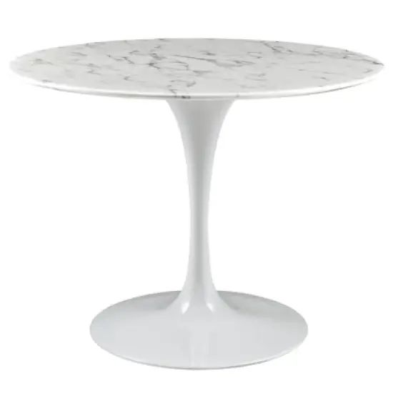 Lippa Round Artificial Marble Dining Table - Modway image {7}