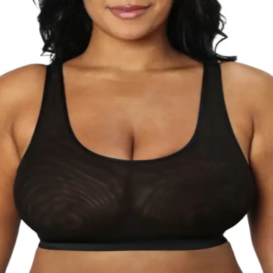 Curvy Couture women's Sheer Mesh Bralette image {6}