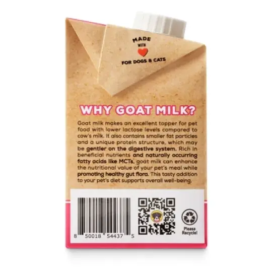 Brutus Bone Broth Gut Health Support Goat's Milk Flavor Dog and Cat Vitamins and Supplements - 16 fl oz image {2}